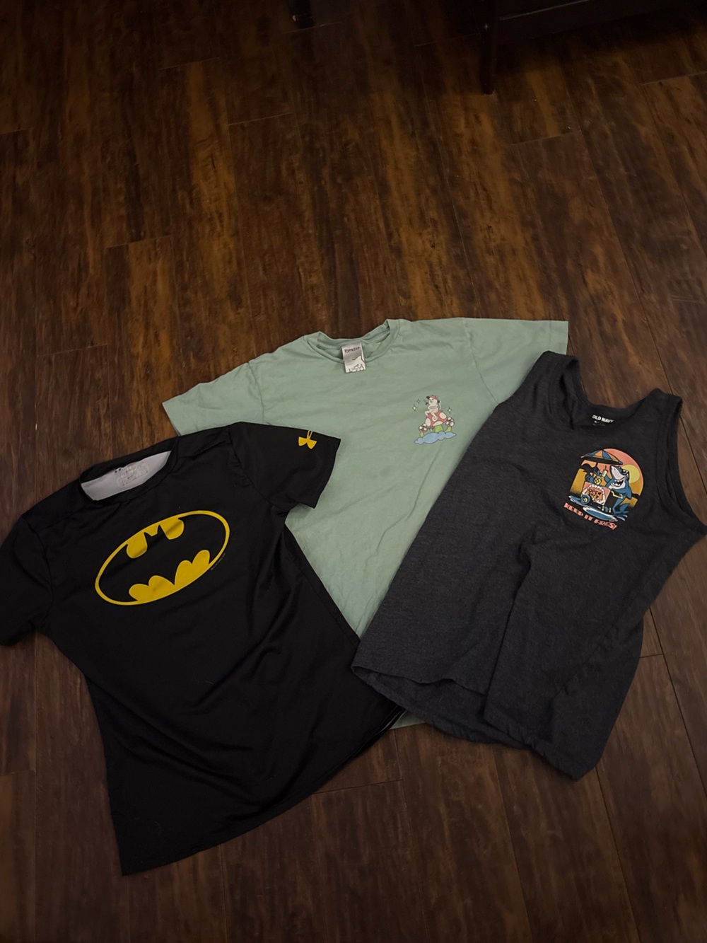 Lot of 3 Kids XL x2 & Adult Small x1 Shirts